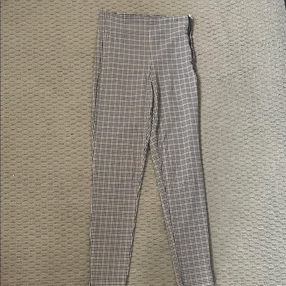 Dynamite Black & White Houndstooth Skinny Pants